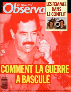 Forside af Le Nouvel Observateur, februar 1991 af Unbekannt