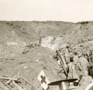 Frontlinje, Sailly-Saillisel, Nordfrankrig, c1914-c1918 af Unbekannt