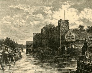 Forsiden af Newark Castle, 1898. af Unbekannt