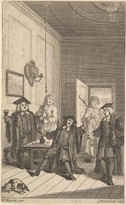 Frontispice til The Humors of Oxford, april 1730. af Unbekannt