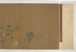 Frugter, grøntsager, blomster og insekter, Ming-dynastiet, 1368-1644. af Unbekannt