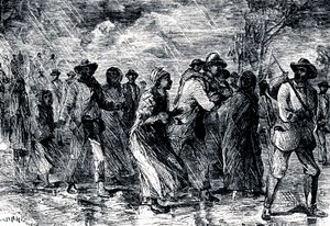 Flygtende slaver, der flygtede fra Maryland til Delaware via Underground Railroad, 1850-1851 af Unbekannt