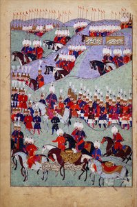 Begravelse af Sultan Suleyman den Storslåede. Sultan Suleymans historie, 1579 af Unbekannt