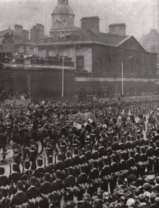 Begravelsesoptog af kong Edward VII, Whitehall, London, 20. maj 1910. af Unbekannt