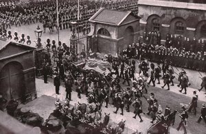 Begravelsesoptog af kong Edward VII, Whitehall, London, 20. maj 1910. af Unbekannt