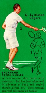 G. Lyttleton Rogers - Backhand Cross-Volley, c1935. af Unbekannt
