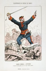 Garde Mobile - Officer, Belejringen af ​​Paris, 1870-1871 af Unbekannt