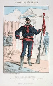 Stillesiddende nationalgarde, belejring af Paris, 1870-1871 af Unbekannt