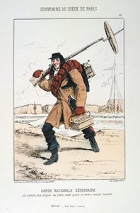 Guard National Sedentary, Belejring af Paris, 1870-1871. af Unbekannt