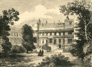 Garden Front of Northumberland House, 1881. af Unbekannt