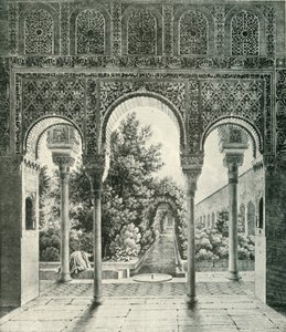 Garden of the Generalife, 1800-tallet, 1907. af Unbekannt