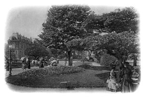 Gardens of the Hotel de Ville, Le Havre, Normandiet, Frankrig, begyndelsen af det 20. århundrede af Unbekannt