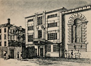 General Post Office, ca. 1793 - Viser bygninger, der støder op til Lloyds Coffee House, 1928 af Unbekannt