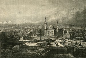 Generelt syn på Kairo, 1890. af Unbekannt