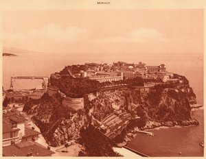 Generelt billede af Fyrstendømmet Monaco, 1930. af Unbekannt