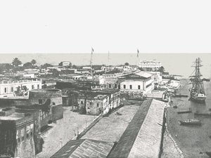 Generelt billede af hovedstaden Zanzibar, 1895. af Unbekannt