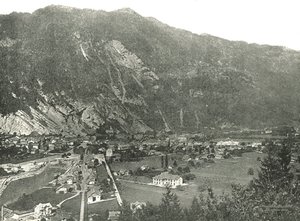 Generelt billede af byen Interlaken, Schweiz, 1895. af Unbekannt