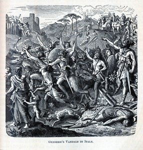 Genserics vandaler i Italien, 1882 af Unbekannt