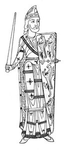 Geoffrey V, greve af Anjou, c 1150-1155 1924 af Unbekannt