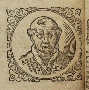 Geoffrey af Monmouth Fra: Prophecy of the Anglican Church, Merlin Ambrosii Brittain, 1603 af Unbekannt