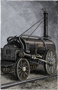 George Stephensons lokomotiv Rocket, 1829 1892 af Unbekannt
