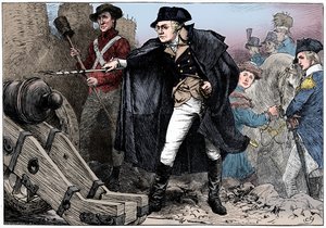 George Washington ved belejringen af Yorktown, Virginia, 1781 c1880 af Unbekannt