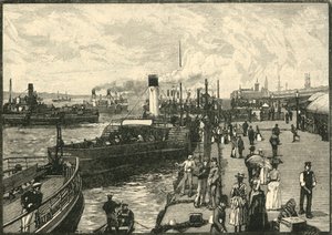 Georges Landing-Stage, 1898. af Unbekannt