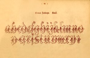 tysk arabesk. Lille, 1862 af Unbekannt