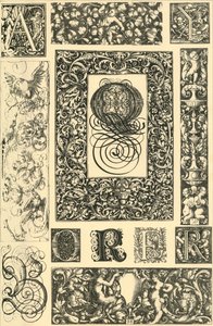 Typografiske ornamenter fra tysk renæssance, 1898. af Unbekannt