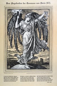 Tysk allegori om Pariserkommunen, 1871. af Unbekannt