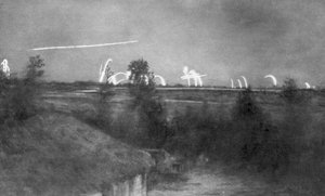 Tysk artilleri, Champagnefronten, Frankrig, Første Verdenskrig, 1915 1929 af Unbekannt