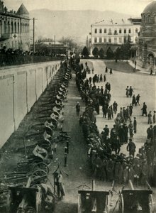 Tyske kanoner erobret af den russiske hær, Første Verdenskrig, c1915, c1920. af Unbekannt