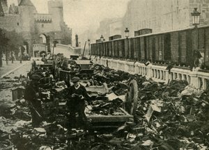 Tyske søfolk ved Antwerpen, Belgien, Første Verdenskrig, 1914, c1920. af Unbekannt