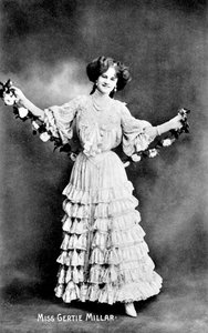 Gertie Millar 1879-1952, engelsk skuespillerinde, 1906 af Unbekannt