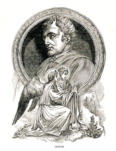 Giotto di Bondone, italiensk maler og arkitekt, 1893 af Unbekannt
