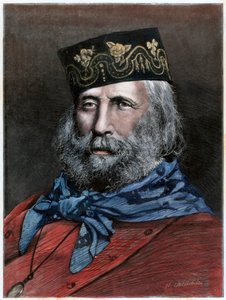 Giuseppe Garibaldi, italiensk patriot, 1882 af Unbekannt