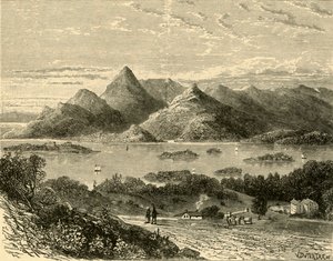 Glengariff Harbour og Bantry Bay fra Eccles Hotel, 1898. af Unbekannt
