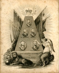 Gud giver England sejr, 1816. af Unbekannt