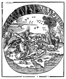 Gud skabte Eva fra Adams ribben, 1508 af Unbekannt