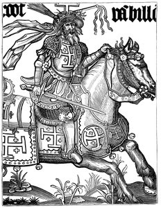 Godfrey af Bouillon, fransk korsfarer fra det 11. århundrede, 1400-tallet af Unbekannt