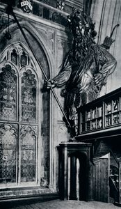 Gog Gogmagog, en af de to bygiganter, der blev brændt i London Guildhall-branden, 1940 af Unbekannt