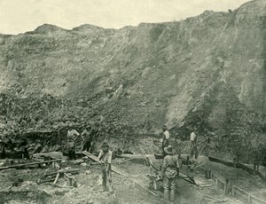 Guldminearbejdere i nærheden af Beechworth, 1901. af Unbekannt
