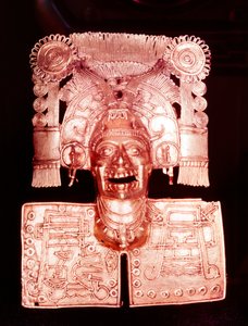 Guldvedhæng, der repræsenterer Mictlantecuhtli, aztekernes gud for de døde, 1400-tallet af Unbekannt