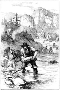 Guldvask i Californien, c1840