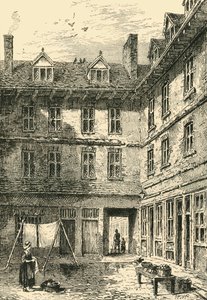 Goldsmiths House, Green Arbor Court, omkring 1800, c1872. af Unbekannt