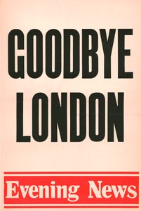 Farvel London, Evening News plakat, 1980 af Unbekannt