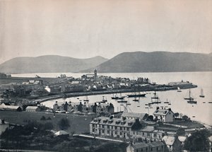Gourock - The Town and the Harbour, 1895 af Unbekannt