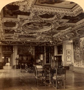 Store spisesal, Frederiksborg Slot, Danmark, 1897. af Unbekannt