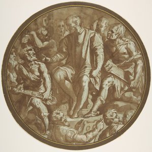 Storhertug Cosimo I af Toscana omgivet af sine kunstnere, ca. 1556-62. af Unbekannt