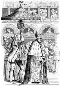 Grand procession af dogen, Venedig, Italien, 1500-tallet 1849 af Unbekannt